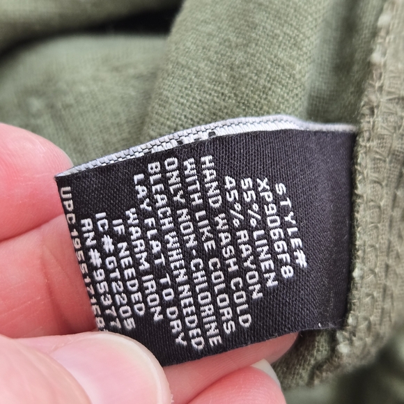 SOCIAL STANDARD by Sanctuary Linen  Solstice Pull On Jogger Pant Lichen Green XL - Picture 8 of 14